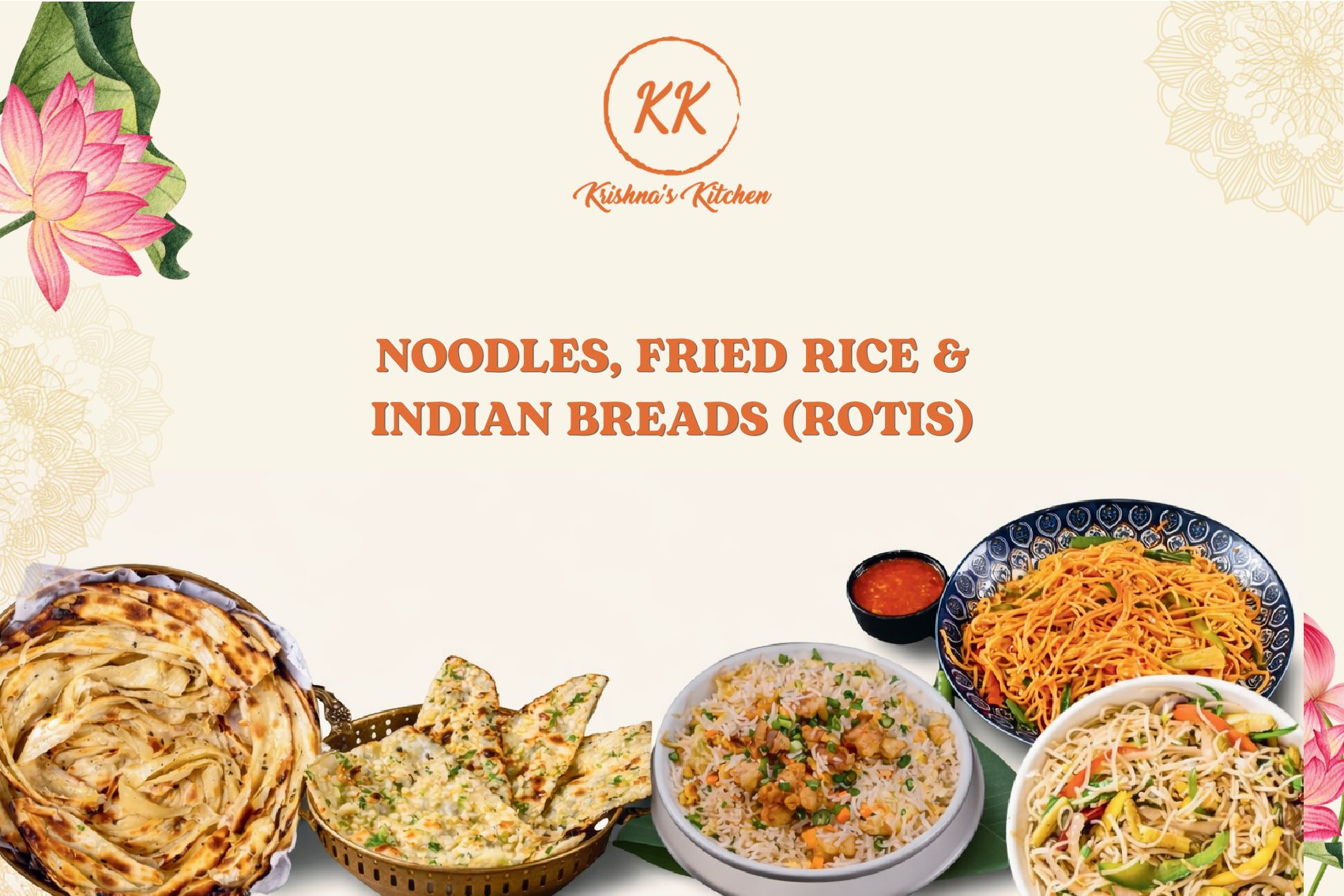 Krishna's Kitchen Menu 1