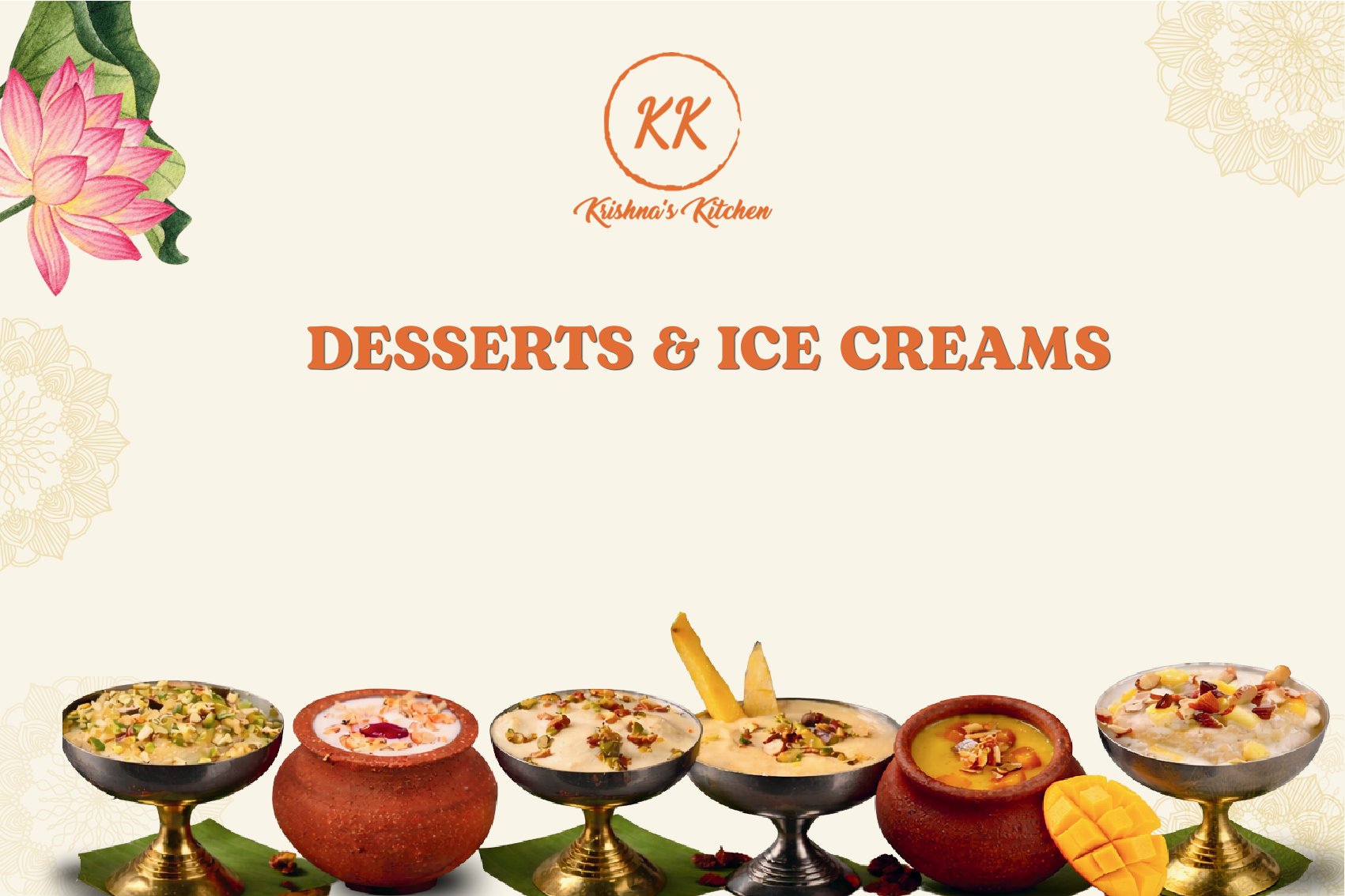Krishna's Kitchen Menu 1