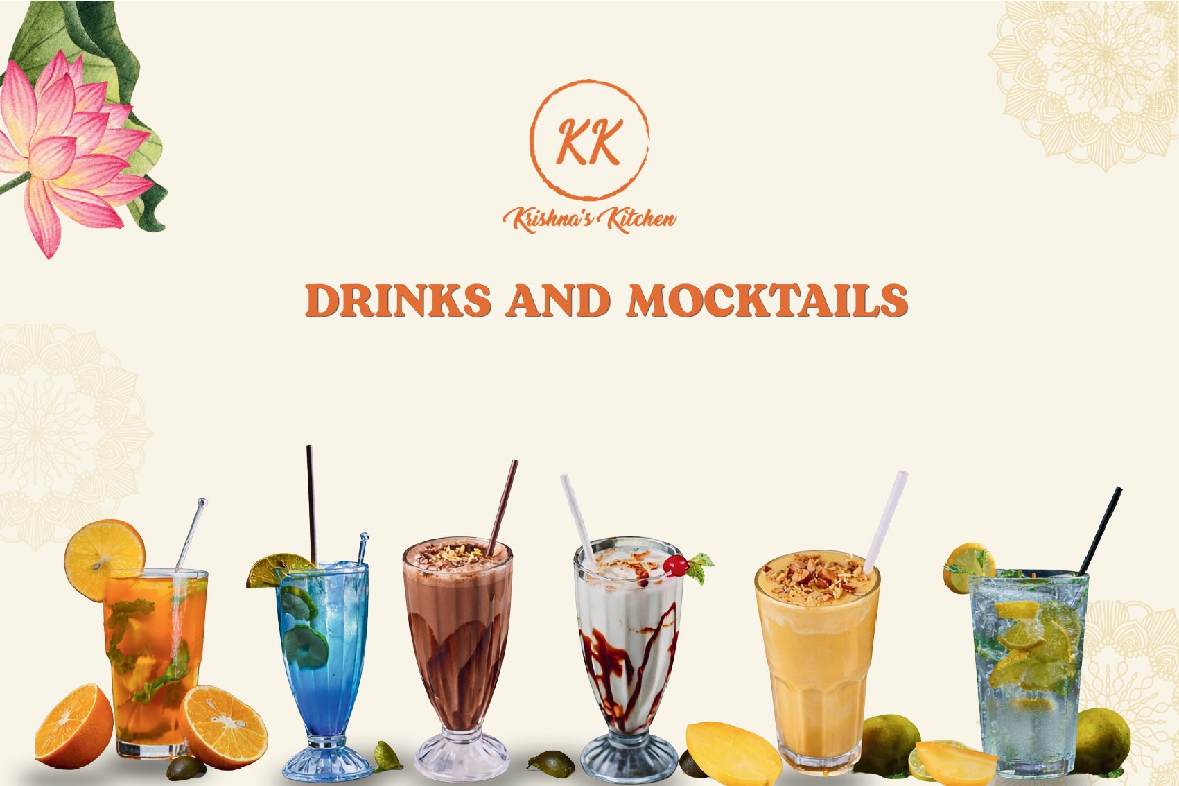 Krishna's Kitchen Menu 1